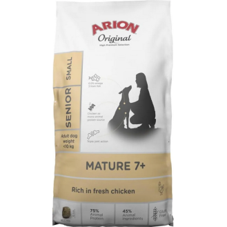 Arion Original Mature/Senior 7+ Small Chicken&Rice Sucha Karma dla psa op. 7kg