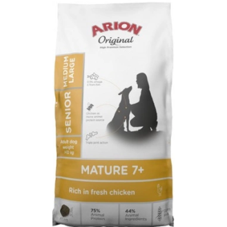Arion Original Mature/Senior 7+ Medium&Large Chicken&Rice Sucha Karma dla psa op. 12kg + Voskes Training Treats GRATIS