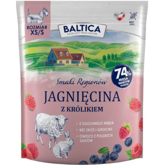 Baltica Smaki Regionów Adult Small Jagnięcina z Królikiem Sucha Karma dla psa op. 1kg