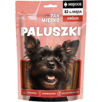 Pan Mięsko Przysmak Paluszki z Królikiem dla psa op. 100g