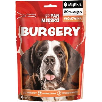 Pan Mięsko Przysmak Burgery z Wołowiną dla psa op. 100g