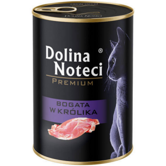 Dolina Noteci Premium Bogata w Królika Mokra Karma dla kota op. 400g