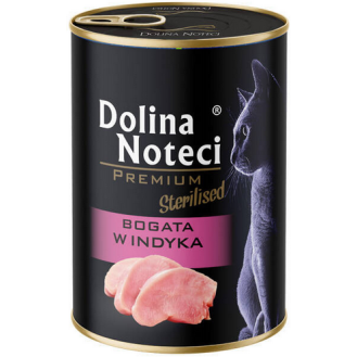 Dolina Noteci Premium Sterilised Bogata w Indyka Mokra Karma dla kota op. 400g