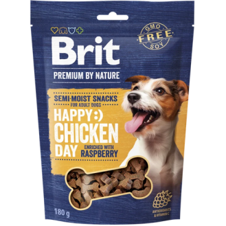 Brit Premium Happy Snacks Chicken with Raspberry Przysmak dla psa op. 180g