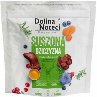Dolina Noteci Premium Adult Dziczyzna Suszona Karma dla psa op. 1kg WYPRZEDAŻ