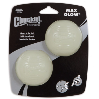 Chuck It Piłki Max Glow dla psa rozm. M op. 2szt. śr. 6.5cm nr kat. 33067