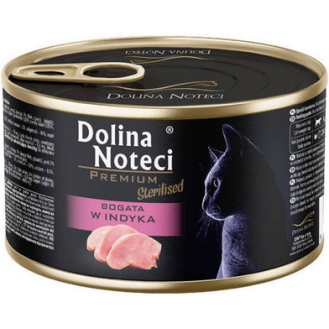 Dolina Noteci Premium Sterilised Bogata w Indyka Mokra Karma dla kota op. 185g