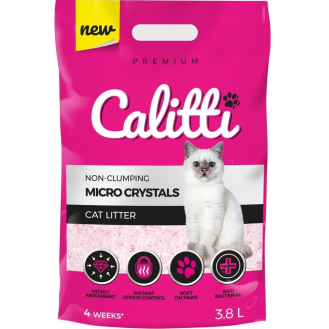 Calitti Micro Crystals Żwirek silikonowy, bezzapachowy dla kota poj. 3.8l