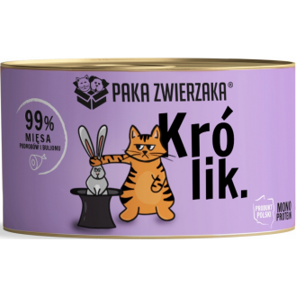 Paka Zwierzaka Królik Mokra karma dla kota op. 200g