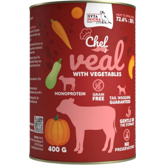 Syta Micha Chef Veal Mokra Karma dla psa op. 400g
