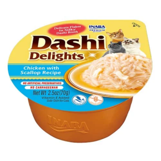 Inaba Ciao Dashi Delights Chicken&Scallop Recipe Mokra Karma dla kota op. 70g