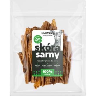 Uniszki Przysmak Skóra sarny dla psa op. 100g