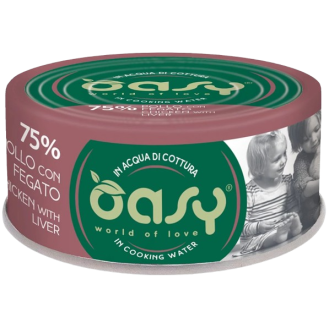 Oasy Adult More Love Chicken with Liver Mokra Karma dla kota op. 70g