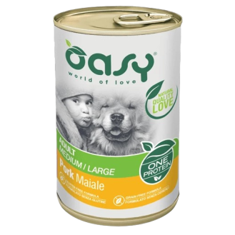 Oasy One Protein Adult Medium/Large Pork mokra karma dla psa op. 400g