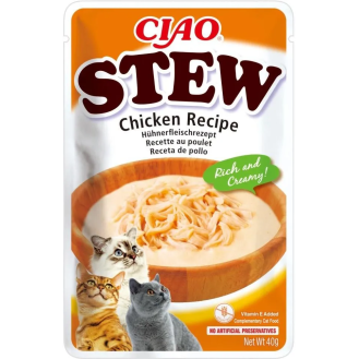 Inaba Ciao Stew Chicken with salmon recipe Mokra Karma dla kota op. 40g