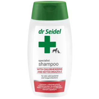 Dr Seidel Szampon z chlorheksydyną i ketokonazolem dla psa poj. 220ml