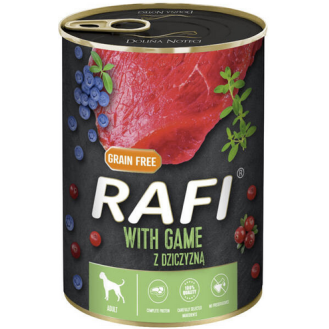 Rafi Dog Dziczyzna z borówką i żurawiną Mokra Karma dla psa op. 400g