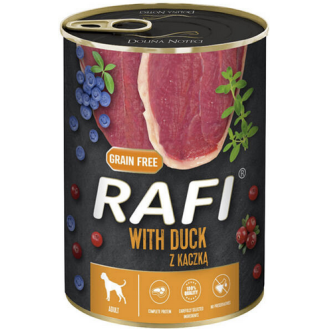 Rafi Dog Kaczka z borówką i żurawiną Mokra Karma dla psa op. 400g