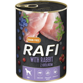 Rafi Dog Królik z borówką i żurawiną Mokra Karma dla psa op. 400g