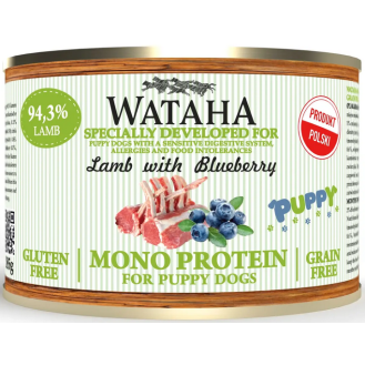 Wataha Mono Puppy Lamb&Blueberry Mokra Karma dla szczeniaka op. 185g