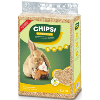 Chipsi Trociny prasowane o zapachu cytrynowym dla zwierząt op. 3.2kg (60l)