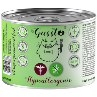Gussto Vet Hypoallegrenic Mokra Karma dla kota op. 200g