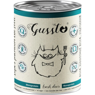 Gussto Fresh Deer Mokra Karma dla kota op. 400g