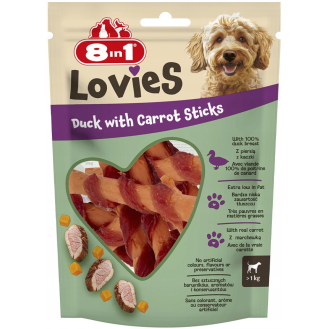 8in1 Lovies Duck with Carrot Sticks Przysmak dla psa op. 80g