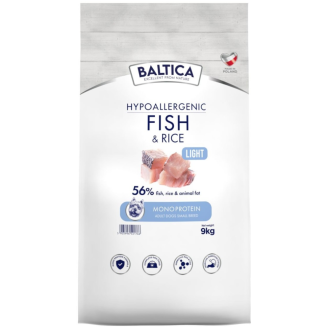 Baltica Hypoallergenic Light Adult XS/S Fish&Rice Sucha karma dla psa op. 9kg