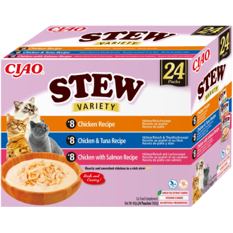 Inaba Ciao Stew Variety Chicken Recipe Mokra Karma dla kota op. 24x40g (PAKIET RÓŻOWY)