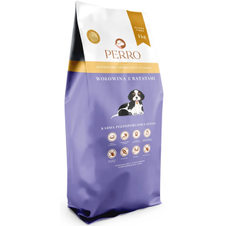 Perro Wołowina z batatami Sucha Karma dla szczeniąt op. 1kg