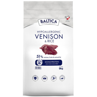 Baltica Hypoallergenic Adult XS/S Venison Sucha karma dla psa op. 9kg