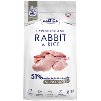 Baltica Hypoallergenic Adult Small Rabbit&Rice Sucha karma dla psa op. 3kg
