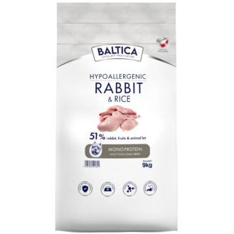 Baltica Hypoallergenic Adult XS/S Rabbit&Rice Sucha karma dla psa op. 9kg
