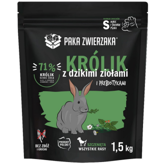 Paka Zwierzaka Seventh Heaven Puppy Królik z ziołami Sucha karma dla psa op. 1.5kg