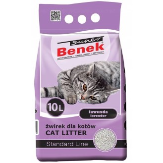 Super Benek Żwirek bentonitowy Standard zapach lawenda dla kota poj. 10l