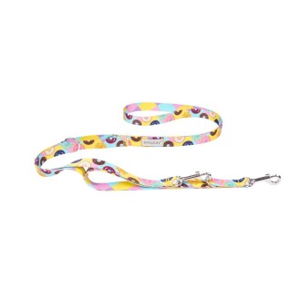Amiplay Smycz regulowana 7in1 BeHappy dla psa rozm. M 20mm/200cm wzór Donut WYPRZEDAŻ