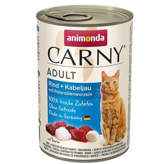 Animonda Carny Adult Wołowina i Dorsz z pietruszką Mokra Karma dla kota op. 400g
