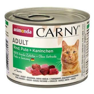 Animonda Carny Adult Wołowina i Indyk z Królikiem Mokra Karma dla kota op. 200g