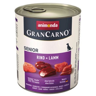 Animonda GranCarno Senior wołowina z jagnięciną Mokra Karma dla psa op. 800g