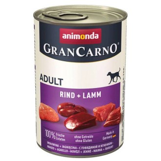 Animonda GranCarno Adult wołowina z jagnięciną Mokra Karma dla psa op. 400g