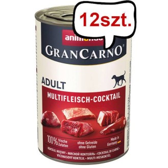 Animonda GranCarno Adult koktajl mięsny Mokra Karma dla psa op. 400g Pakiet 12szt.