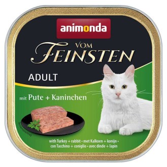 Animonda Vom Feinsten Adult Indyk z królikiem Mokra Karma dla kota op. 100g