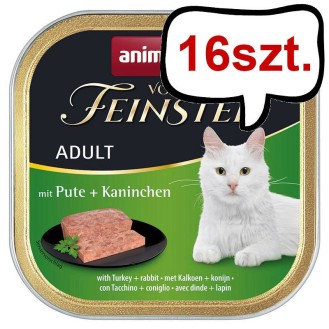 Animonda Vom Feinsten Adult Indyk z królikiem Mokra Karma dla kota op. 100g Pakiet 16szt.