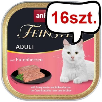 Animonda Vom Feinsten Adult Indycze serca Mokra Karma dla kota op. 100g Pakiet 16szt.