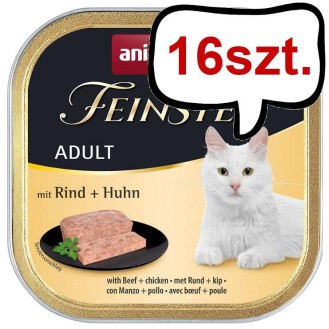 Animonda Vom Feinsten Adult Wołowina z kurczakiem Mokra Karma dla kota op. 100g Pakiet 16szt.