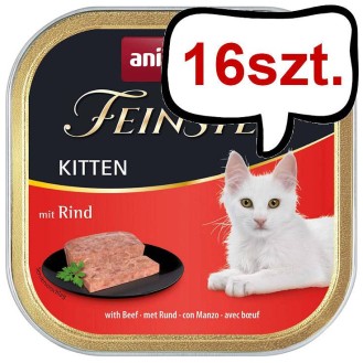 Animonda Vom Feinsten Kitten Wołowina Mokra Karma dla kociąt op. 100g Pakiet 16szt.