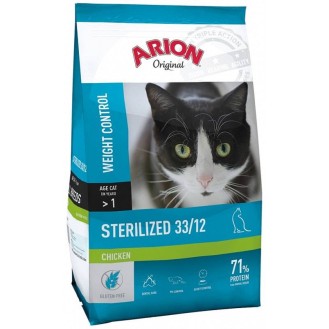 Arion Original Cat Sterilised 33/12 Chicken Sucha Karma dla kota op. 7.5kg