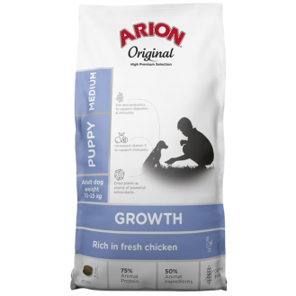 Arion Original Growth Puppy Medium Chicken dla psa op. 12kg