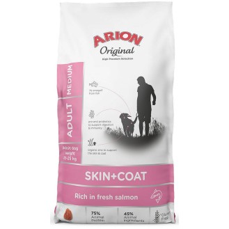 Arion Original Skin&Coat Adult Medium Salmon&Rice Sucha Karma dla psa op. 12kg